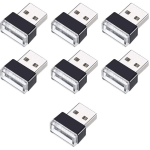 TLILY - 7 PCS MINI USB LUMIÈRE LED MODÉLISATION DE VOITURE LUMIÈRE INTÉRIEUR LUMIÈRE DE VOITURE USB VEILLEUSE (7 COULEURS)