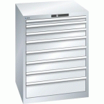 ARMOIRE GRIS CLAIR 717X725X850 AVEC 8 TIR. 75KG _ 14.408.020 - LISTA