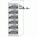 ARMOIRE S-PHOENIX VOL.2-90 S90.196.060.075.FDAC GRIS - ASECOS