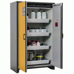 ARMOIRE SÉCURITÉ Q-CLASSIC-30 Q30.195.116 GRIS/JAUNE - MANUTAN COLLECTIVITÉS