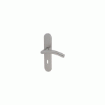 ENSEMBLE SUR PLAQUES SÉRIE JADE 1494 TYPE CLÉ L FINITION INOX BROSSÉ - HERACLES - B-INOX-SP19