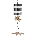 LAMPE À POSER DESIGN LAMPE D'APPOINT ACIER FEUILLE D'OR H 64,7 CM 1 FLAMME