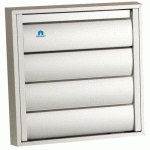 GRILLE DE HOTTE 210X210MM ALUMINIUM BLANC RAL9010 - RENSON - 9071