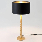 HOLLÄNDER LAMPE DE TABLE CANCELLIERE ROTONDA NOIR/OR 57 CM
