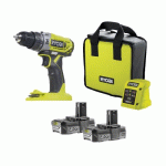 PERCEUSE-VISSEUSE À PERCUSSION SANS FIL 18V ONE+™ + 2 BATTERIES 2,0 AH - R18PD2-220S RYOBI