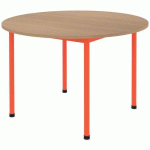 TABLE COMITE Ø120 T5 - 4P STRAT ABS HÊTRE SORANO/ORANGE 2004 - RODET