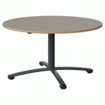 TABLE MALIBU Ø 120 T4 PC STRA ALAISÉ GRIS U727/GRIS 7016