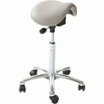 MINI SIÈGE-IMITATION CUIR-BAS-ROULETTESEASY ROLLING-GRIS - GLOBAL PROFESSIONAL SEATING