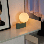TALA LAMPE À POSER ALUMINA, GLOBE, DIM-TO-WARM, VERT SAUGE