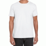 TEE-SHIRT MANCHES COURTES COL ROND BLANC T.M