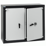 ARMOIRE FORTE 2 PORTES SERRURE ÉLECTRONIQUE 446 LITRES COLORIS ANTHRACITE/GRIS - MANUTAN COLLECTIVITÉS