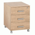 CAISSON MOBILE EDEN 3 TIROIRS CHÊNE CLAIR