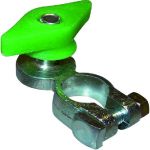 COSSE BATTERIE - VERTE M8 LAITON AVEC ECROU PAP.