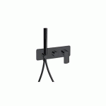 DOUCHE MURAL PROFILO ENCASTRE 2 SORTIES BLACK MAT - CRISTINA ONDYNA PF60213