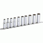 JEU DE 10 DOUILLES LONGUES 6 PANS SAM OUTILLAGE