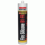 MASTIC COUPE-FEU FIRE SILICONE B1 FR - ÉTANCHE À LA FUMÉE - 300 ML BLANC 15U SOUDAL