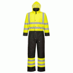 PORTWEST S485 COMBINAISON CONTRAST HI-VIS MATELASSÉE JAUNE/NOIR - TAILLE L - STANDARD