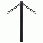 POTELET PROVINCE Ø76 MM CHAINES 2 ANNEAUX AGORA NOIR 9005 - PROCITY