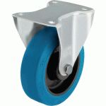 ROULETTE FIXE MONTURE PLATINE FORCE : 250 DIAMÈTRE 125 MM - MANUTAN COLLECTIVITÉS