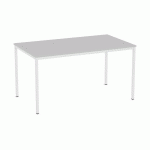 TABLE À MANGER VERSYS AVEC BASE GRIS CLAIR RAL 7035 140 X 80 X 743 CM GRIS CLAIR