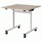 TABLE MALIBU RAB. 80X80 T5 DL STRA ABS ACACIA/BLC 9016