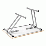 TABLE PLIANTE MULTI-USAGES L 120 X P 80 CM HÊTRE / PIED NOIR