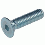 VIS À MÉTAUX TÊTE FRAISÉE HEXAGONALE CREUSE CLASSE 10.9 DIN 7991 ZINGUÉE 8X40 BOÎTE DE 100 - FHC8X40ZING