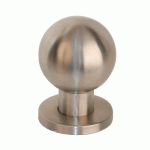 BOUTON DE PORTE FIXE ROND INOX D65 - CADAP - 186-72S