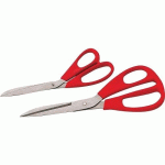 CISEAUX DE DROITIER MULTI-USAGES À BRANCHES SURMOULÉES - 265 MM SAM OUTILLAGE