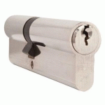 CYLINDRE DOUBLE EUROPÉEN 50X50MM NICKEL - IRONMONGERY