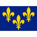 DRAPEAU ILE DE FRANCE : DIMENSIONS - 60 X 90 CM