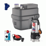 KIT STATION DE RELEVAGE PEDROLLO SAR 100L ZXM 1A/40 - COMPLET 220V 15 M3/H