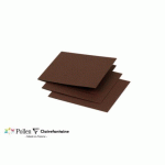 LOT DE 2 - PAQUET DE 25 CARTES PLIÉES POLLEN 116X116MM 210G/M² - CACAO