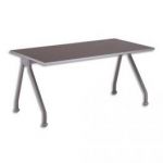MT INTERNATIONAL BUREAU DROIT MIRAGE CHÊNE CLAIR PIÈTEMENT SILVER - DIMENSIONS : L160 X H736 X P80 CM