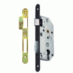 SERRURE À LARDER D445 CLÉ I AXE 45MM BOUT ROND FINITION NOIR SANS GÂCHE - VACHETTE - 22686000