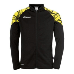 VESTE POLYCOTON ENFANT - UHLSPORT - GOAL 25 NOIR/JAUNE CITRON