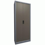 ARMOIRE RIDEAUX LAME RECOUVERTE L.80CM ET H.198CM GALET/ALUM - ACIAL