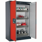 ARMOIRE SÉCURITÉ Q-PEGASUS-90 Q90.195.120.WDAC GRIS/ROUGE - ASECOS