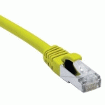 CORDON RJ45 CATÉGORIE 6A F/UTP LSOH SNAGLESS JAUNE - 25 M