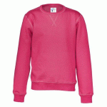 COTTOVER SWEATSHIRT COL ROND ENFANT - CERTIFIÉ GOTS CERISE - TAILLE 6 ANS