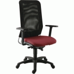 FAUTEUIL DIAZ CONTACT SYNCHRONE PIÈT.ALU ASSISE 1912 ROUGE - SOKOA