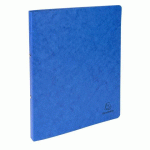 LOT DE 10 - CLASSEUR 2 ANNEAUX CARTE LUSTRÉE EXACOMPTA A4 - DOS 2 CM BLEU
