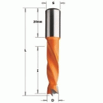 MÈCHE À PERCER CARBURE MULTIBROCHES POUR TROUS BORGNES - DIAMÈTRE 6,35MM - LONGUEUR TOTALE 70MM - CMT 309