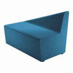 MODULE IZAKI - CHAUFFEUSE 2 PLACES/DOS INCLINÉ À DROITE BLEU