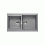 ROCA OSLO EVIER REVERSIBLE 2 CUVES 850 GRIS - A880160110