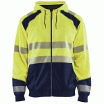 SWEAT ZIPPÉ À CAPUCHE HAUTE-VISIBILITÉ TAILLE XXXL - BLAKLADER