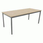 TABLE DE RÉUNION TREFF 180 X 80 CHÊNE DE FIL/ ALU
