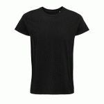 TEE-SHIRT PERSONNALISABLE COTON ORGANIQUE BIO JERSEY 150 NOIR PROFOND