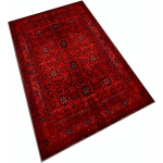 WELLHOME - TAPIS SALON EN POLYESTER THEROOM ROUGE - 100X150CM - ROUGE