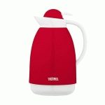 CARAFE ISOTHERME VERRE 1L ROUGE ET BLANCHE - THERMOS - PATIO